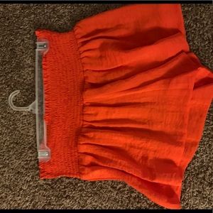 orange skirt